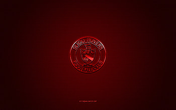 Sligo Rovers FC, Irish football club, red logo, red carbon fiber background, League of Ireland Premier Division, football, Sligo, Ireland, Sligo Rovers FC logo HD wallpaper
