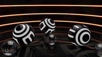 Background, 3D, Lines, Striped, Space, Balls HD wallpaper