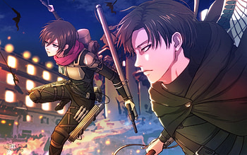 Mikasa Ackerman, Levi Ackerman HD wallpaper