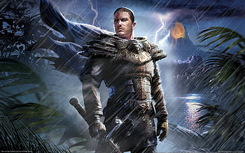Dark Slash, rain, dark, risen, adventure, action, video game, cg, fighter, slash, warrior HD wallpaper