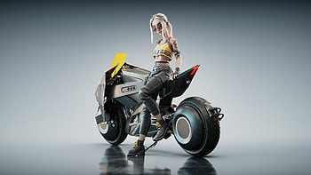 Taylor, artist, artwork, ai, digital-art, biker, artstation HD wallpaper