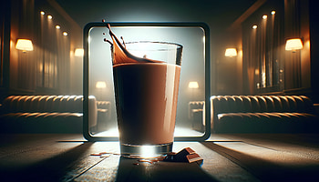 Creamy Chocolate Milk Splash, food, chocolate milk, glass, drink, splash HD wallpaper