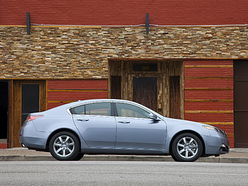 Auto, Acura, Cars, Building, Asphalt, Side View, Style, Akura, Tl, 2011, Blue Metallic HD wallpaper