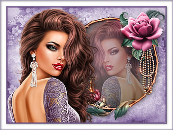 Like Roses, rose, girl, beauty, flower HD wallpaper