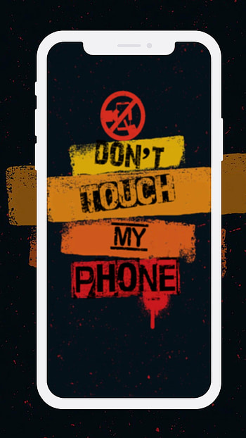 Don't Touch My , Mobile Warning Lock Screen HD phone wallpaper