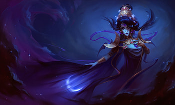 Nix, blue, night, moon, fantasy, natasha haiduk, girl, dark, luna HD wallpaper