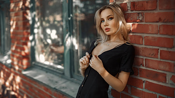 Blue Eyes Blonde Girl , blue-eyes, blonde, girls, model HD wallpaper