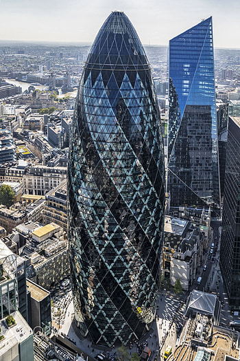 The Gherkin, Iconic towers, City of London, Futuristic architecture HD phone wallpaper