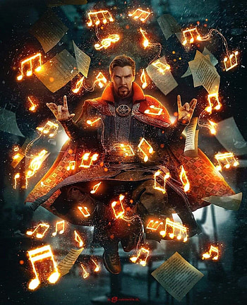 Dr. Strange, ornament, light, muisc HD phone wallpaper