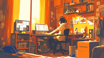 Lofi Study Desk, Study, desk, lofi HD wallpaper