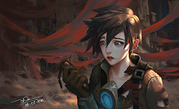 Tracer Overwatch Art, tracer-overwatch, overwatch, games, artist, artwork, digital-art, deviantart HD wallpaper