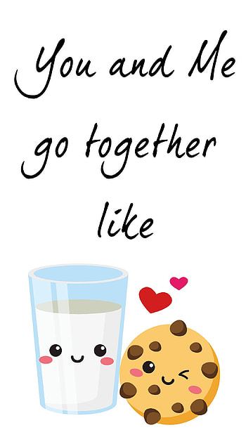 Milk and Cookies, milkandcookies, togetherlike HD phone wallpaper
