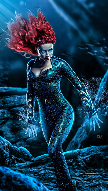 Queen Mera, Powerful warrior, High-resolution , Artistic portrayal HD phone wallpaper