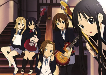 Meeting at the Stairs, Azusa Nakano, Ritsu, Anime Friends, Yui, Kotobuki, Black Hair, Nakano, Hirasawa, K-ON, Mio, Akiyama, Mugi Kotobuki, Big Eyes, School Girls, Friends, Ritsu Tainaka, Mugi, Anime, Azusa, Seifuku, Brunette, Mio Akiyama, Tsumugi, Anime Girls, Tsumugi Kotobuki, School Uniform, Tainaka, Blonde, Yui Hirasawa HD wallpaper