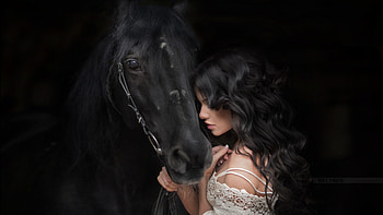 Friends, horse, Girl, Beautiful, Beauty, Woman, Lovely, Beaut HD wallpaper