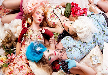 The Doll Tea Party, makeup, style, fashion, graphy, girls, models HD wallpaper