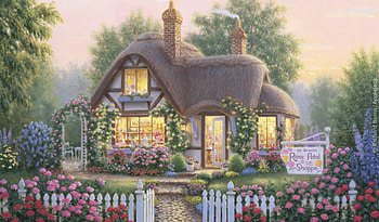 english house, garden, flowers, england, house HD wallpaper