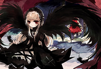 Rozen maiden, wings, cute, suigintou, roxen maiden HD wallpaper