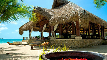 Bungalow island Bahamas, Private resort, Musha Cay HD wallpaper