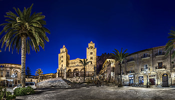 Cefalu, Autonome Region, Sizilien, Italien HD wallpaper