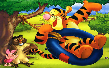 Piglet and Owl, Tigger (Winnie-the-Pooh) HD wallpaper