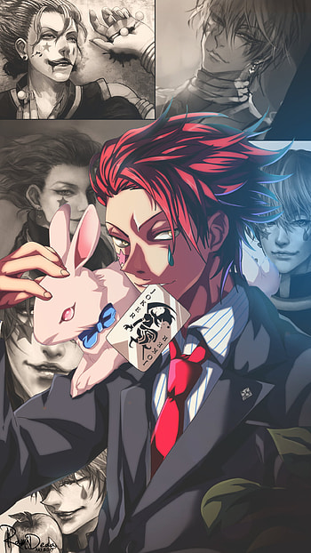 Hisoka, Hunter x Hunter, Anime character, Intense expressions HD phone wallpaper