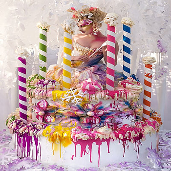 SWEET CAKE BEAUTY, blue, sweet, colorful, cake, woman, pink, eat, wedding, green, red HD wallpaper