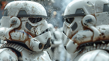 Epic Stormtrooper Standoff: Star Wars Fan Art, stormtrooper, Star Wars, fan art HD wallpaper