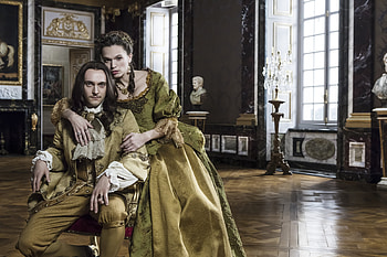 Versailles (2015), versailles, man, george blagden, people, actress, woman, louis XIV, tv series, anna brewster, couple, montespan, actor HD wallpaper
