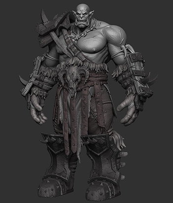 Orc ZBrushCentral, Digital art, Unique design, Creative display HD phone wallpaper