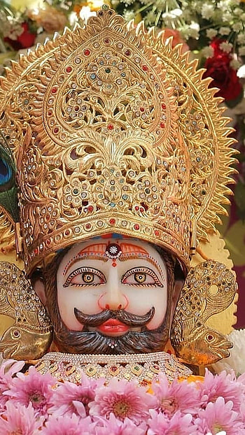 Khatu Shyam, Floral Background HD phone wallpaper