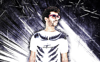 Jamie Jones, grunge art, music stars, welsh DJs, white abstract rays, superstars, welsh celebrity, Jamie Jones HD wallpaper