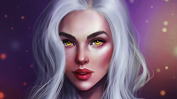 Golden Eyes Fantasy Girl, fantasy-girls, artist, artwork, digital-art, deviantart HD wallpaper