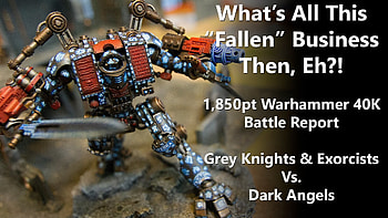 1,850pt Warhammer 40K Battle Report - Grey Knights Vs Dark Angels - YouTube HD wallpaper