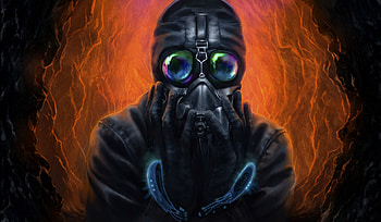 Art, Gas Mask, Mask, Surrealism, Respirator HD wallpaper
