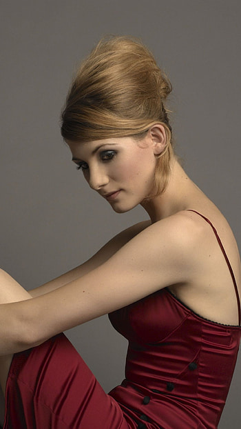 Jodie Whittaker, Celebrity red dress HD phone wallpaper