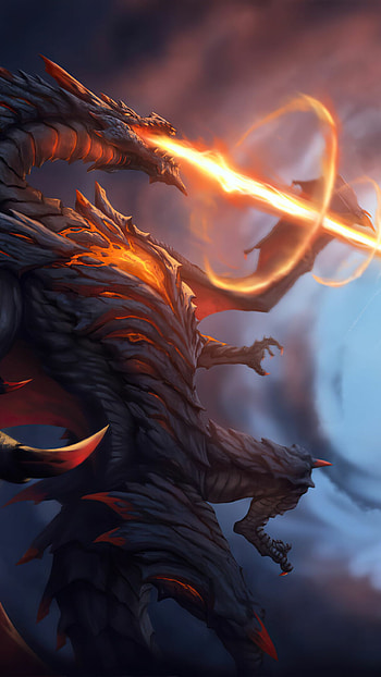 Mystical dragon, Breathtaking scenery, Mesmerizing art, Immersive experience HD phone wallpaper