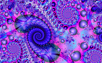 Abstract, Patterns, Bright, Fractal, Spiral HD wallpaper