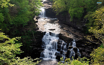Falls of Clyde - Scotland, New Lanark, Falls of Clyde, Scotland, River Clyde HD wallpaper