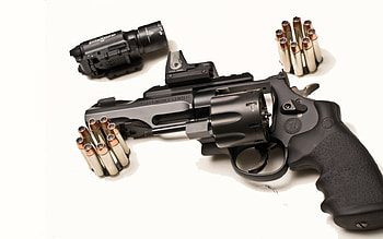 Smith & Wesson Model 327, Smith and Wesson, bullets, revolver, weapon, 327, gun, Model 327 HD wallpaper