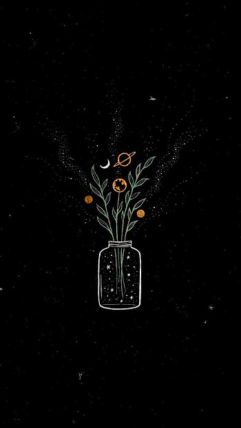 Pin oleh Roxy di . gelap, estetika, seni, Boho Black HD phone wallpaper
