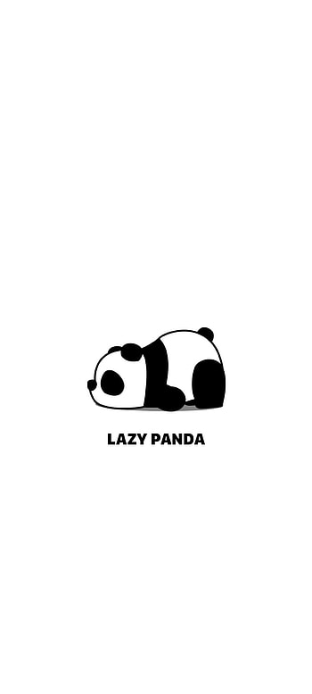 Lazy Panda, Lazy_Panda, Cute, minimalist_, Animal, Cute_, light_ HD phone wallpaper