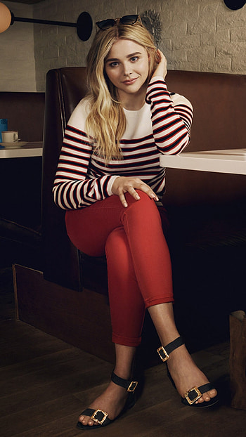 cutie chloe, long hair, blue eyes, blonde, sunglasses, smile, actress, Celebrity, Chloë Grace Moretz HD phone wallpaper