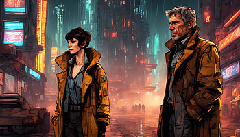 Rick Deckard and Rachel Blade Runner, futuristic, cyberpunk, movie, Blade Runner HD wallpaper