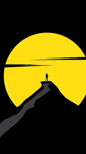 Black And Yellow, Black Yellow, Background HD phone wallpaper