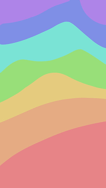 Rainbow, waves, colorful HD phone wallpaper