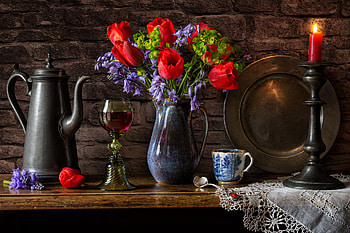 Still Life: Timeless Elegance in Bloom, graphy, still life HD wallpaper
