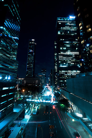 Cities, Architecture, Building, Lights, Backlight, Illumination, Street, Urban HD phone wallpaper