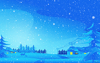 December Winter Digital Art, artist, artwork, digital-art, behance HD wallpaper