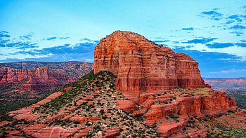 Sedona Arizona, clouds, landscape, sky, rocks, usa HD wallpaper